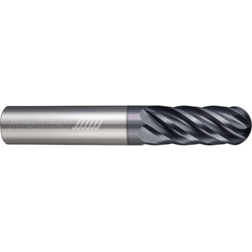6 Flute - Ball - 0.2500″ (1/4) Cutter DIA × 0.2500″ (1/4) Shank DIA × 0.1250″ (1/8) Radius × 0.5000″ (1/2) LOC × 2.5000″ (2-1/2) OAL - APLUS Coated