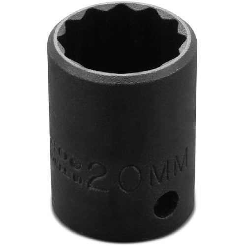 Proto 1/2″ Drive Thin Wall Impact Socket 20 mm - 12 Point - Benchmark Tooling