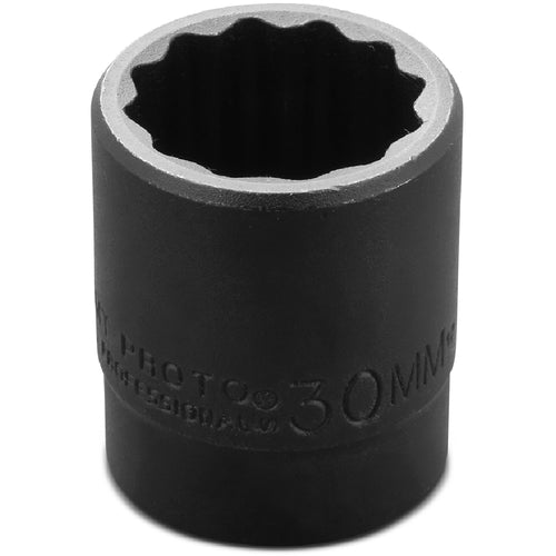 Proto 1/2″ Drive Thin Wall Impact Socket 30 mm - 12 Point - Benchmark Tooling