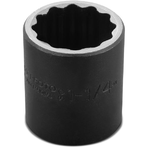 Proto 1/2″ Drive Impact Socket 1-1/4″ - 12 Point - Benchmark Tooling