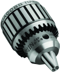 .04 - 1/4" Capacity - 2JT Mount - Super Ball Bearing Drill Chuck - Benchmark Tooling