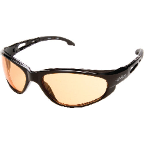 Amber Lens- Fog/Scratch Resistant- Flex Nylon Black Frame - Benchmark Tooling