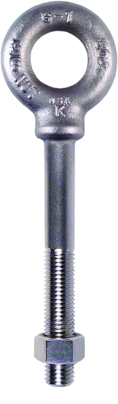304 Stainless Steel Plain Pattern Nut Eye Bolt - 1-1/2-6 Thread; 2-1/2" Eye Dia. - Benchmark Tooling
