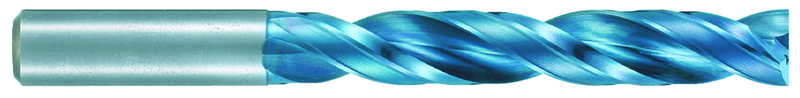 6.1mm Dia. - X 101mm OAL - 5XD-Carbide-Drill-Aqua EX Coated - Benchmark Tooling