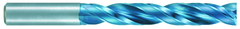 6.4mm Dia. - X 101mm OAL - 5XD-Carbide-Drill-Aqua EX Coated - Benchmark Tooling