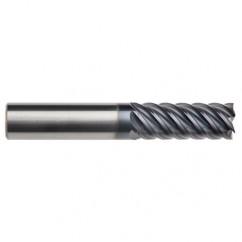 5/8" Dia. - 2-5/8" LOC - 5" OAL - 6 FL Carbide End Mill-AlTiN-x - Benchmark Tooling
