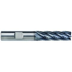 25mm Dia. - 52mm LOC - 120mm OAL - 1mm CR 6FL Carbide End Mill - AlCrNx - Benchmark Tooling