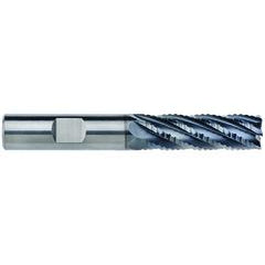 20mm Dia. - 62mm LOC - 125mm OAL - 1mm CR 7FL Carbide End Mill - AlCrNx - Benchmark Tooling