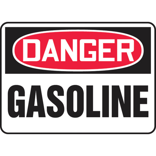 Sign, Danger Gasoline, 7″ × 10″, Plastic - Benchmark Tooling