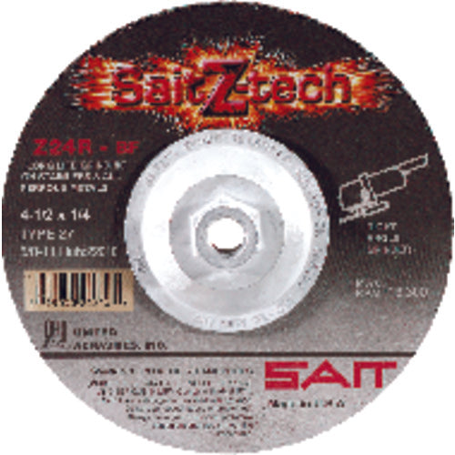 5″ × 1/4″ × 5/8″-11 - Zirconium 24 Grit Type 27 - Cut-Off Wheel - Benchmark Tooling