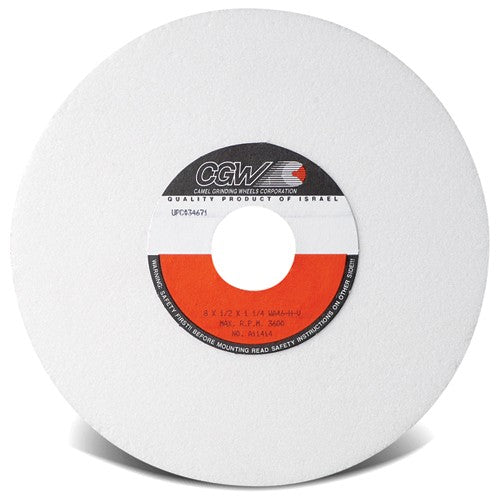 7″ × 1/4″ × 1 1/4″ - Aluminum Oxide (WA) / 150K Type 1 - Surface Grinding Wheel - Benchmark Tooling
