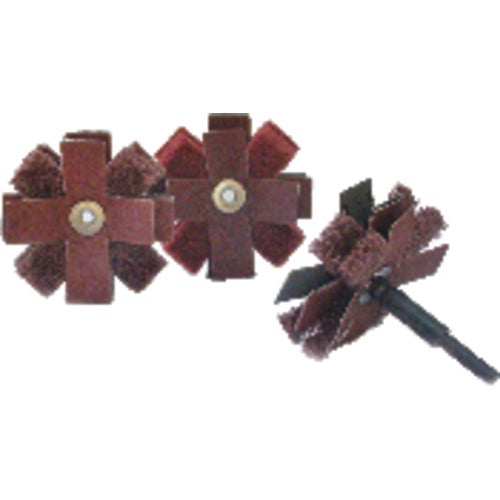 3″ × 3/4″-1/4″-20 Eyelet-60 Grit - Aluminum Oxide Buff and Blend Combi Cross Buff Alt mfg # 727408 - Benchmark Tooling