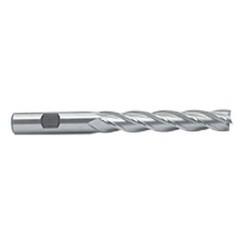 1-1/4 Dia. x 8-1/2 Overall Length 4-Flute Square End M-42 Cobalt SE End Mill-Round Shank-Center Cut-Uncoated - Benchmark Tooling