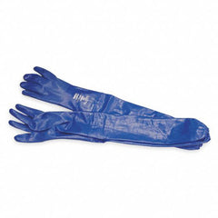 Size 7-Nitri-Knit - dipped nitrile glove - insulated liner - 12″ (30cm) - rough grip - blue. 6 pairs per bag, 12 bags per case. - Benchmark Tooling