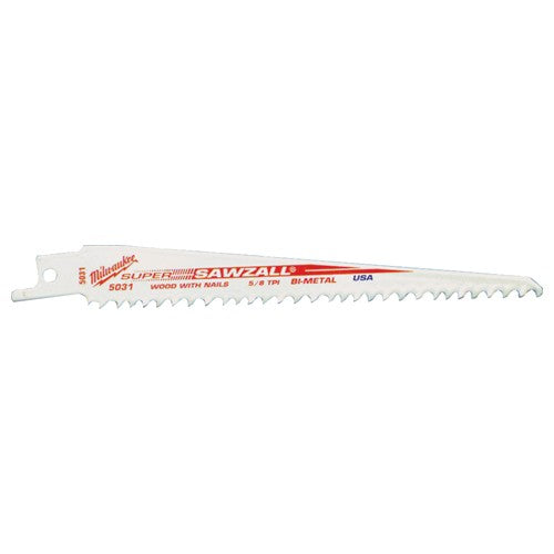 5/8T 6″ Sawzall Blade Pack of 5