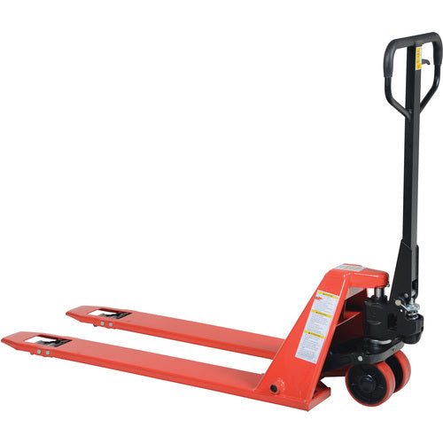 Super Low Pallet Truck-2200 lb 21 × 44 - Exact Industrial Supply