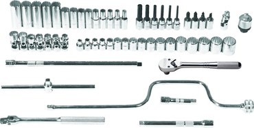 Proto® 3/8" Drive 57 Piece Metric Socket Set - 12 Point - Tools Only - Benchmark Tooling