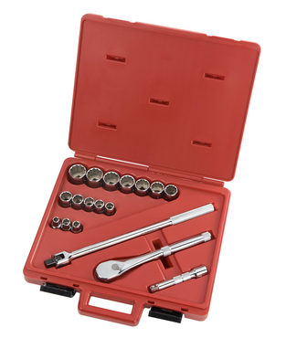 Proto® 1/2" Drive 18 Piece Socket Set - 12 Point - Benchmark Tooling