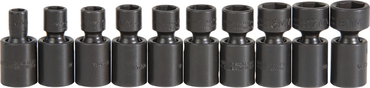 Proto® 3/8" Drive 10 Piece Metric Universal Impact Socket Set - 6 Point - Benchmark Tooling