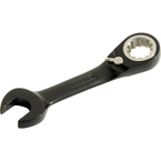 Proto® Black Chrome Combination Stubby Reversible Ratcheting Wrench 9/16" - Spline - Benchmark Tooling