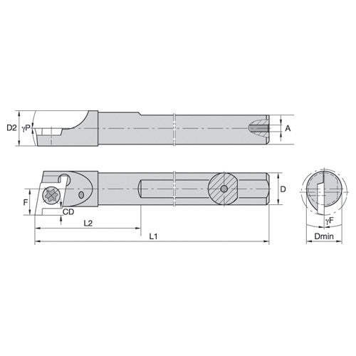 CCMI18740R WG CARBIDE GROOVING THREADING BAR - Exact Industrial Supply