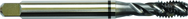 1-8 H6 4 Flute Spiral Flute Semi-Bottoming Black Ring Tap-TICN - Benchmark Tooling