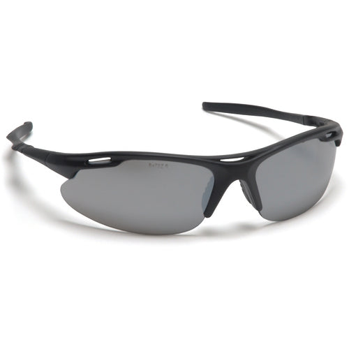 Safety Glasses - Silver Mirror Lens, Black Frame, Avante - Benchmark Tooling