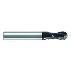 16mm Dia. - 76mm OAL - Solid CBD AlTiN-2 FL - Ball Nose EM - - For Hard Material - Benchmark Tooling