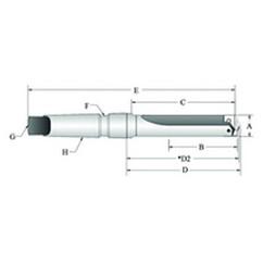 22020S-004IS T-A® Spade Blade Holder - Flute- Series 2 - Benchmark Tooling