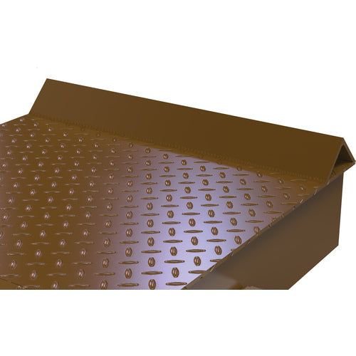 Stl Wheel Riser W/ Roll Off Guard 48 × 24 × 6 - Exact Industrial Supply
