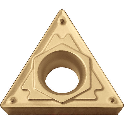 TCMT 2151 HQ PV720, 1/64″ Corner Radius, 3/32″ Thick, 1/4″ Inscribed Circle, TiCN (MEGACOAT NANO), Triangle, Turning Indexable Insert - Exact Industrial Supply