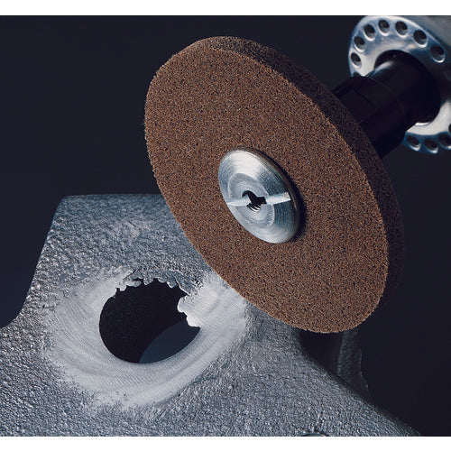 Scotch-Brite Deburr and Finish PRO Unitized Wheel 3″ × 1/2″ × 1/4″ 6C MED+ - Benchmark Tooling