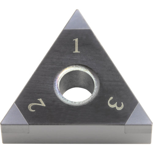 TNGA 331 ME KBN525, 1/64″ Corner Radius, 3/16″ Thick, 3/8″ Inscribed Circle, Triangle, Turning Indexable Insert - Exact Industrial Supply