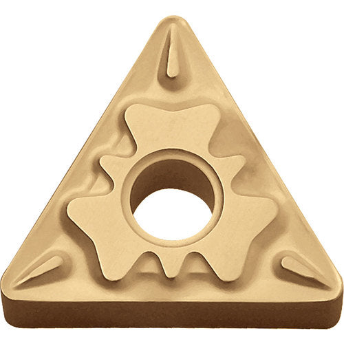 TNMG 332 HQ PV720, 1/32″ Corner Radius, 3/16″ Thick, 3/8″ Inscribed Circle, TiCN (MEGACOAT NANO), Triangle, Turning Indexable Insert - Exact Industrial Supply