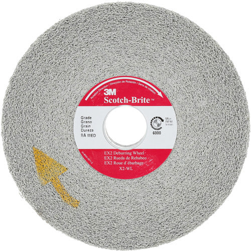Scotch-Brite EX2 Deburring Wheel 8″ × 1/2″ × 3″ 8S FIN SPR 020889A