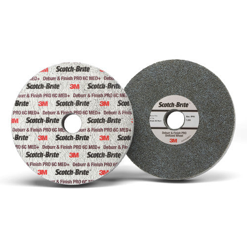 Scotch-Brite Deburr and Finish PRO Unitized Wheel 3″ × 1/2″ × 1/4″ 2S FIN