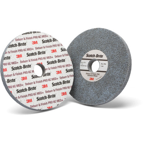 Scotch-Brite Deburr and Finish PRO Unitized Wheel 8C Coarse+ 8″ × 1″ × 1 1/4″