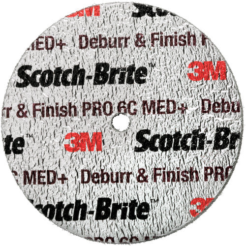 Scotch-Brite Deburr and Finish PRO Unitized Wheel DP-UW 4C Medium+ 6″ × 1/2″ × 1/2″