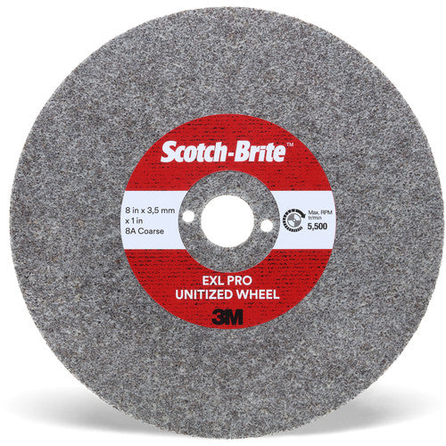 Scotch-Brite EXL PRO Unitized Wheel EX-UW 8A Coarse 4″ × 3.5 mm × 5/8″
