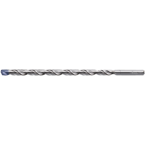 4.5 mm Dia. × 6 mm Shank × 100 mm Flute Length × 140 mm OAL, 140°, 2xD Flute, Coolant Thru, DIN 6535 HA, Round Solid Carbide Drill A6685TFP-4.5 - Exact Industrial Supply