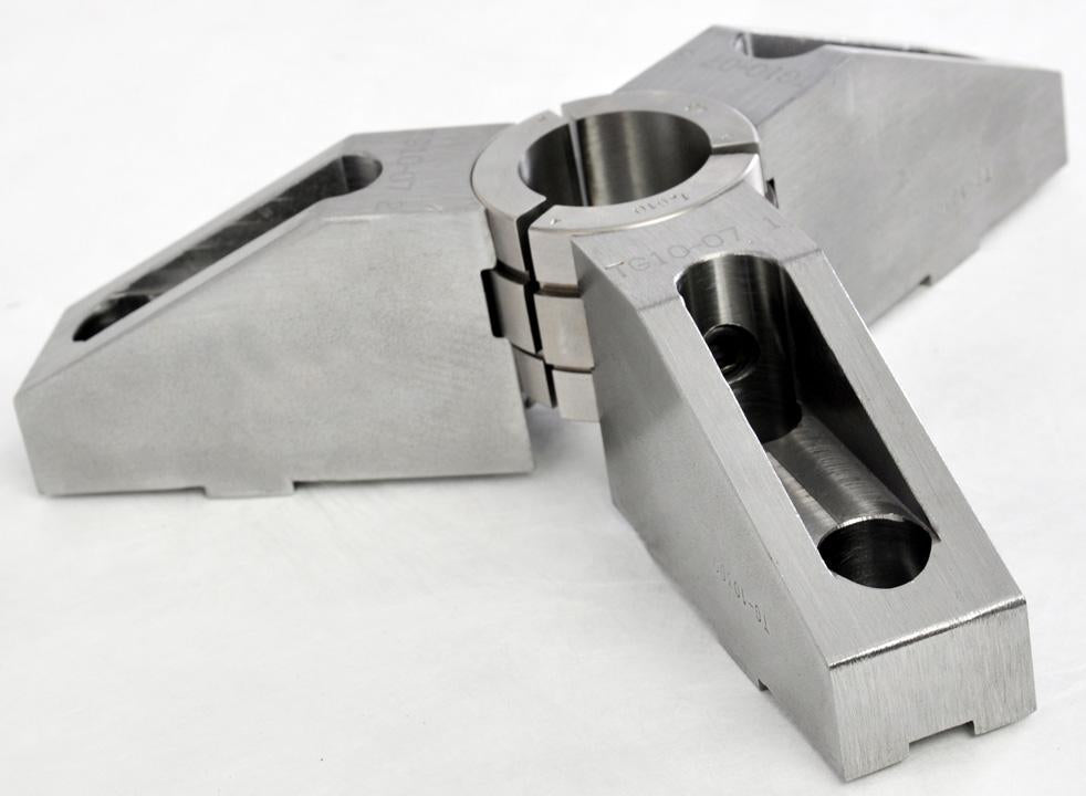 Top Jaws for Collet Pads - Part # CPJ-KT1200WS4-Y - Exact Industrial Supply