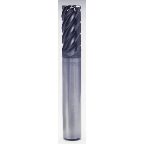 3/4″ × 3/4″ × 1″ × 3 1/2″ 6 Flute 0.1900″ C/R Carbide End Mill-Plain Shank - Y-Coating - Exact Industrial Supply