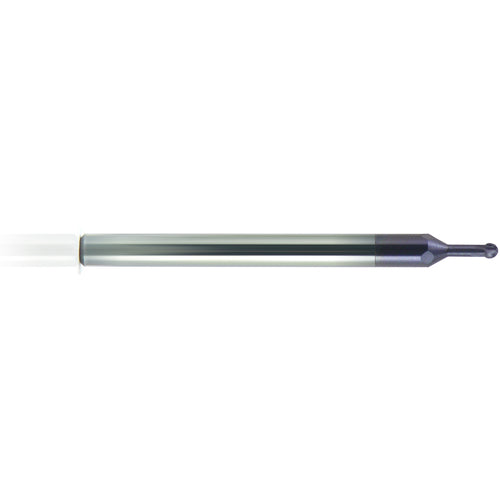 1/8″ Dia. × 1/8″ Shank × 0.2738″ DOC × 1-1/2 OAL, Carbide nACo, 4 Flute, Ballnose End Mill - Exact Industrial Supply