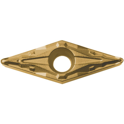 VBMT 333 PP CA530, 3/64″ Corner Radius, 3/16″ Thick, 3/8″ Inscribed Circle, TiCnulll2O3/TiN, Diamond, Turning Indexable Insert - Exact Industrial Supply