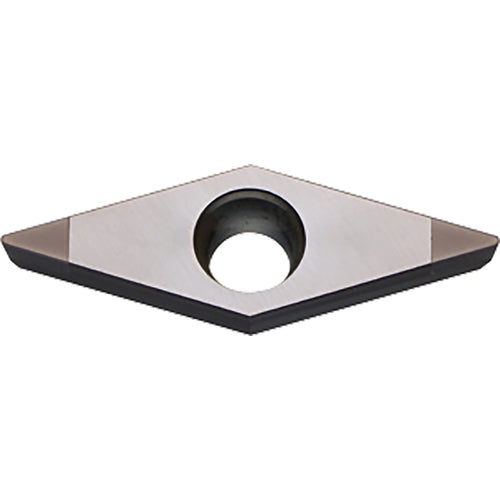 VCGW 151505 ME KBN25M, 0.0079″ Corner Radius, 3/32″ Thick, 3/16″ Inscribed Circle, MEGACOAT, Diamond, Turning Indexable Insert - Exact Industrial Supply