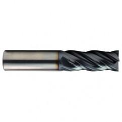 1/4 x 1/4 x 7/16 x 2-1/2 4Fl Square Carbide End Mill - TiALN - Benchmark Tooling