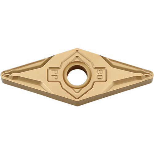 VNMG 331 PP PV720, 1/64″ Corner Radius, 3/16″ Thick, 3/8″ Inscribed Circle, TiCN (MEGACOAT NANO), Diamond, Turning Indexable Insert - Exact Industrial Supply