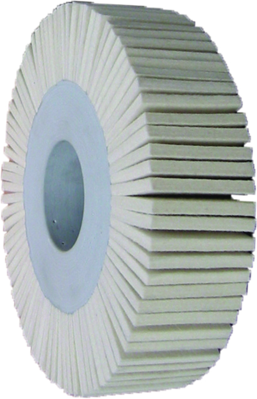 6 x 1 x 1" - Soft - Felt Polishing Flap Wheel - Benchmark Tooling