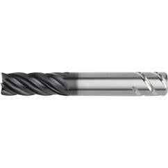 1/2x1/2x1-1/4x3 .030R 5FL Carbide End Mill-Round Shank-AlTiN - Benchmark Tooling