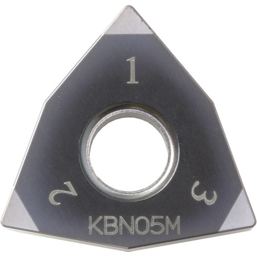 WNGA 432 ME KBN510, 1/32″ Corner Radius, 3/16″ Thick, 1/2″ Inscribed Circle, Trigon, Turning Indexable Insert - Exact Industrial Supply